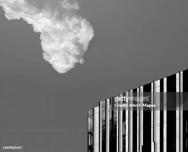 black and white striped skyscraper - black and white architecture stock pictures, royalty-free photos & images