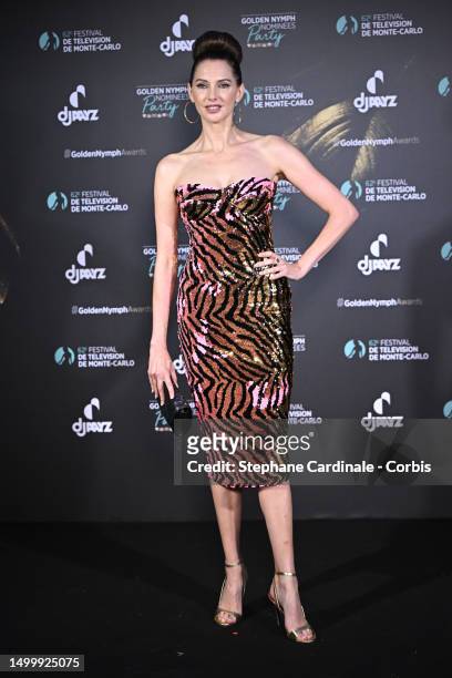 Frédérique Bel attends the "Nymphes D'Or - Golden Nymphs" Nominees Party during the 62nd Monte Carlo TV Festival on June 19, 2023 in Monte-Carlo,...