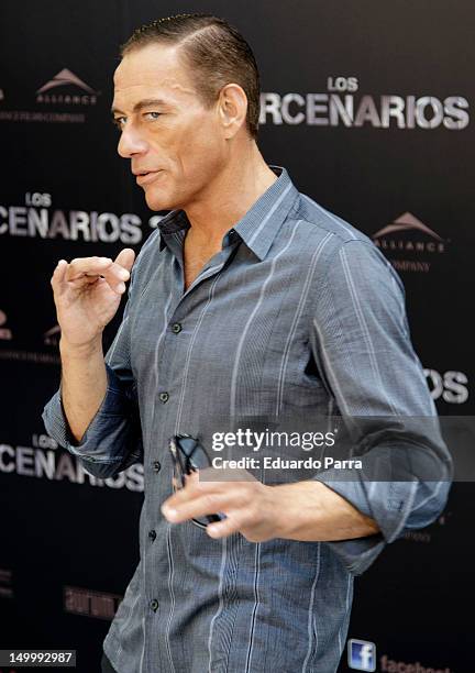 Jean-Claude Van Damme attends 'The Expendables 2' photocall at Ritz hotel on August 8, 2012 in Madrid, Spain.