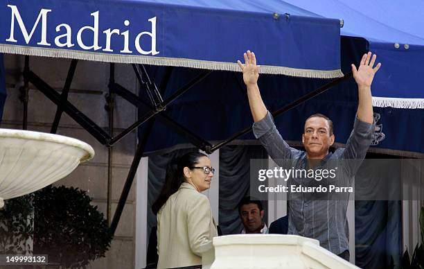 Jean-Claude Van Damme attends 'The Expendables 2' photocall at Ritz hotel on August 8, 2012 in Madrid, Spain.