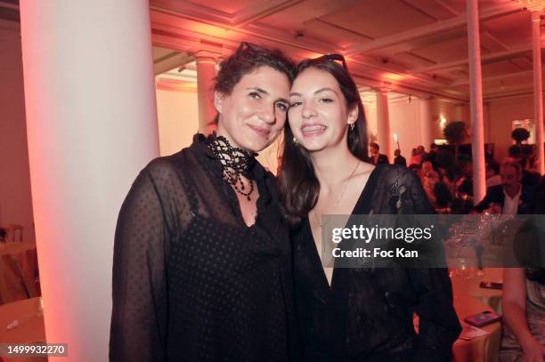 Emmanuelle Galabru and Allegra De Clermont Tonnerre attend Enfance Majuscule Auction Gala for Children Care at Salle Gaveau on June 19, 2023 in...