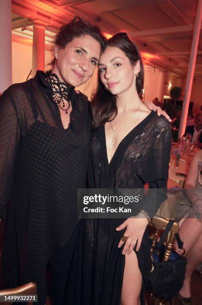 Emmanuelle Galabru and Allegra De Clermont Tonnerre attend Enfance Majuscule Auction Gala for Children Care at Salle Gaveau on June 19, 2023 in...