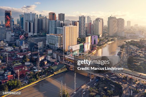 Morning at the Pasig river in Metro Manila, Philippines Morning at the Pasig river in Metro Manila, Philippines