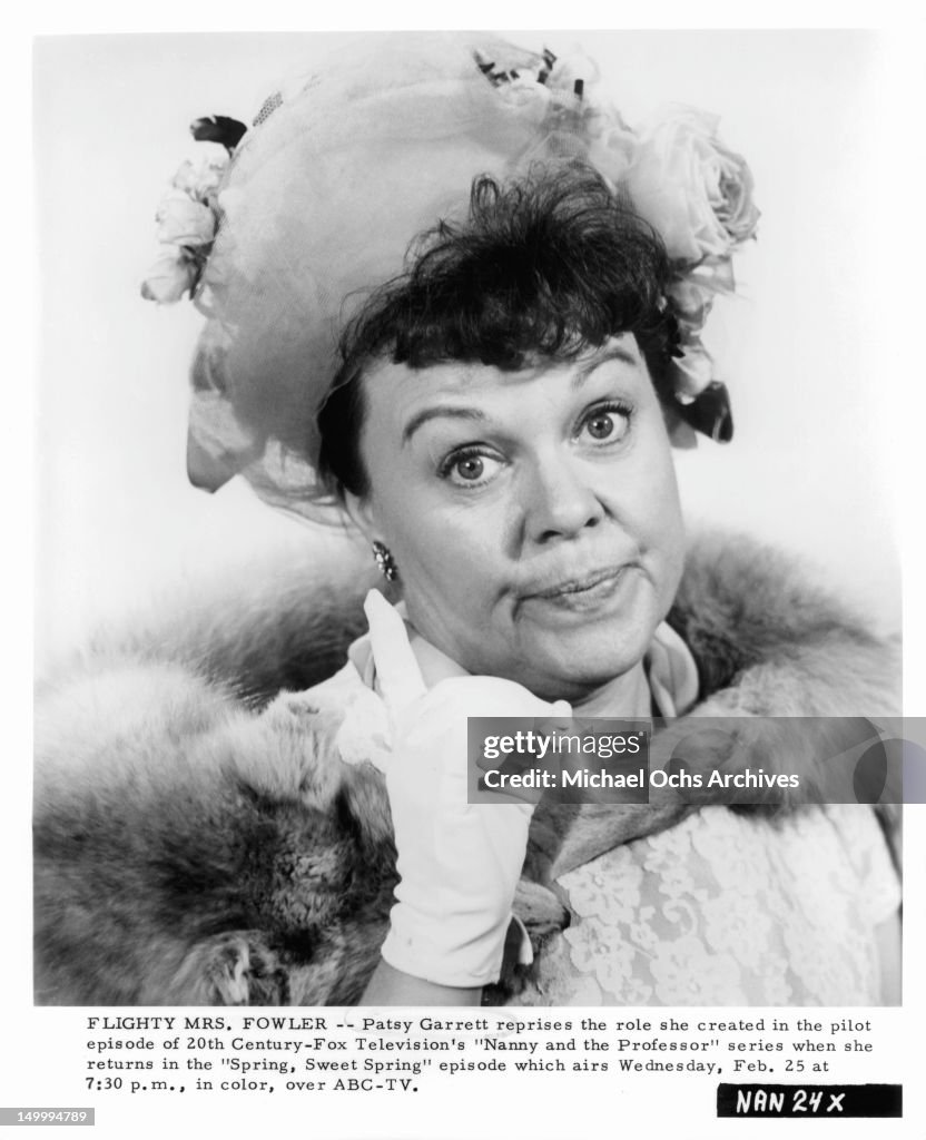Patsy Ruth Garrett Patsy Garrett as flighty Mrs. Fowler in the television series 'Nanny ...