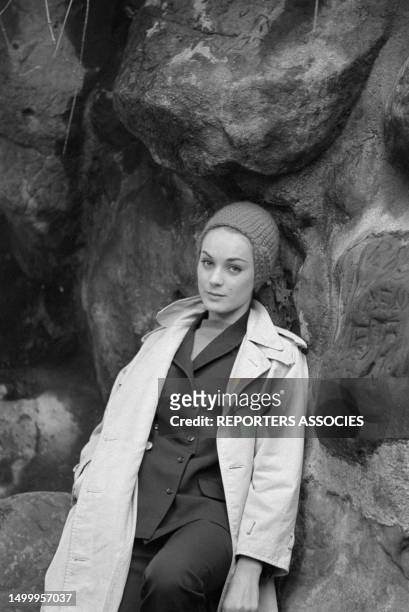 Actrice française Geneviève Grad à Paris le 31 janvier 1966, France