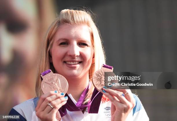 Rebecca Adlington who won bronze in the 400m and 800m freestyle at the London 2012 Olympics and gold in the 400m and 800m freestyle at the Beijing...