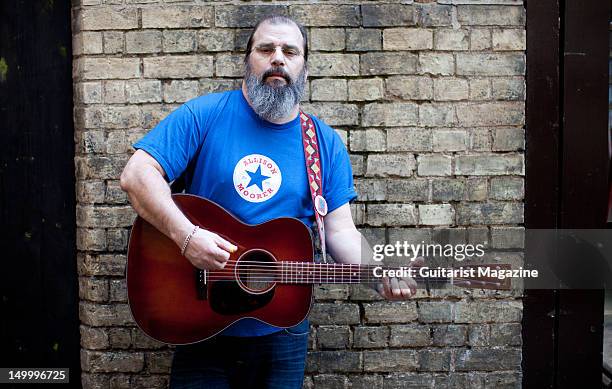 American rock, folk and country singer-songwriter Steve Earle, during a portrait shoot for Guitarist Magazine/Future via Getty Images, November 9 The...