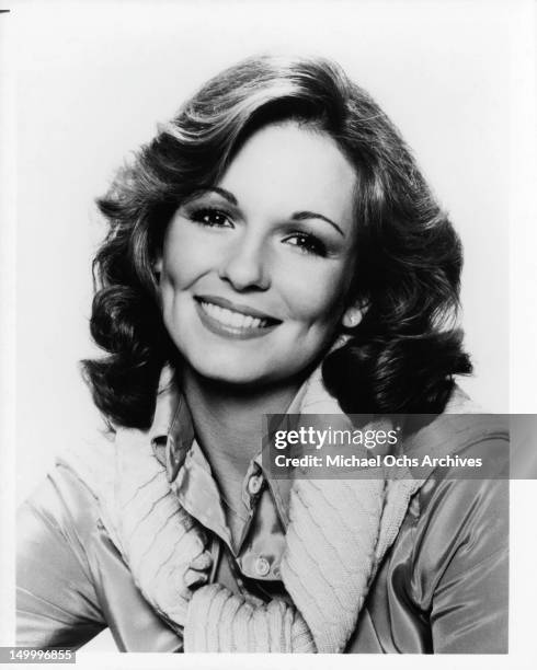 Phyllis George in a publicity portrait for the CBS television network 'People', 1978.