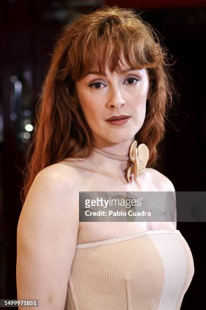 Actress Ana Polvorosa attends the "Una Vida No Tan Simple" photocall at Cines Verdi on June 20, 2023 in Madrid, Spain.