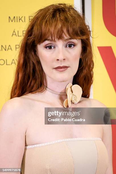 Actress Ana Polvorosa attends the "Una Vida No Tan Simple" photocall at Cines Verdi on June 20, 2023 in Madrid, Spain.