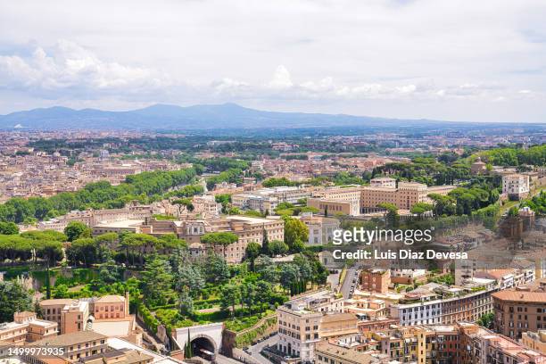 view rome from above - vatican city aerial stock pictures, royalty-free photos & images