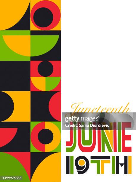 juneteenth freedom day celebration web banner design - modern slave stock illustrations