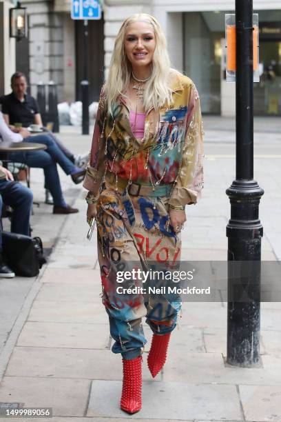 Gwen Stefani at 1 Warwick members club promoting GXVE Beauty on June 20, 2023 in London, England.