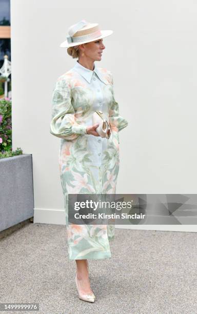 Zara Tindall attends day one of Royal Ascot 2023 at Ascot Racecourse on June 20, 2023 in Ascot, England.