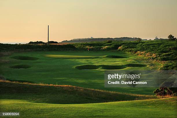 The 394 yards par 4, 15th hole 'The Valley' at The Royal Cromer Golf Club on July 25, in Cromer, Norfolk, England.