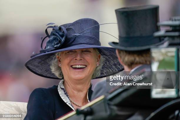 Jackie Mullins travels in the Royal procession on day one during Royal Ascot 2023 at Ascot Racecourse on June 20, 2023 in Ascot, England.