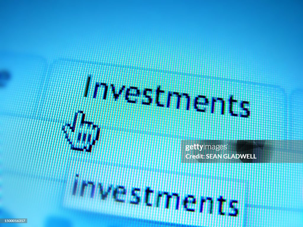 Investment button on web page