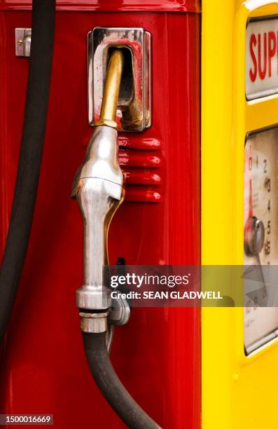 petrol pump nozzle - hose nozzle stock pictures, royalty-free photos & images