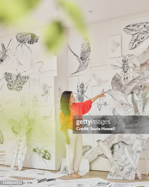 Artist and set designer ES Devlin is photographed for the New York Times on September 9, 2022 in London, England.
