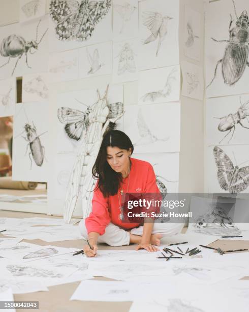 Artist and set designer ES Devlin is photographed for the New York Times on September 9, 2022 in London, England.