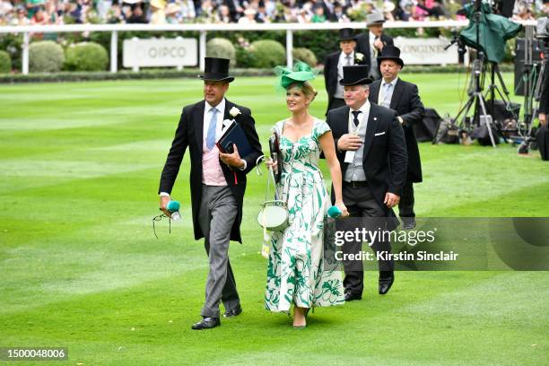 Charlotte Hawkins attends day one of Royal Ascot 2023 at Ascot Racecourse on June 20, 2023 in Ascot, England.