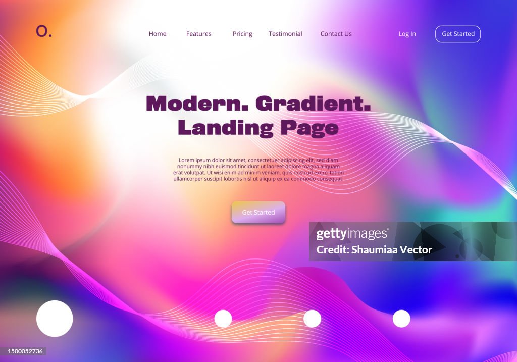 Website Form Gradient Modern Blurred Gradient Multicolored Abstract Background For Landing ...