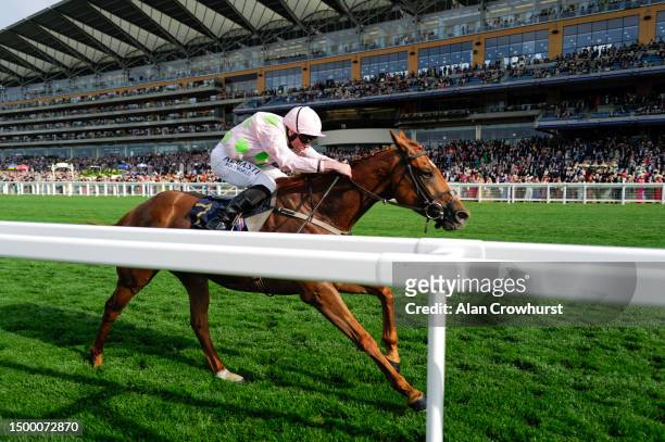 Ryan Moore riding Vauban win The Copper Horse Handicap on day one during Royal Ascot 2023 at Ascot Racecourse on June 20, 2023 in Ascot, England.
