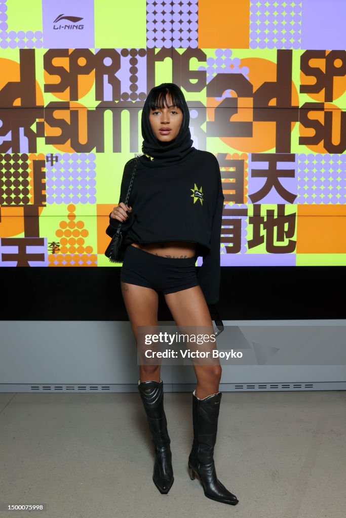 Océane Guichard aka Ogee attends the Li-Ning Menswear Spring/Summer