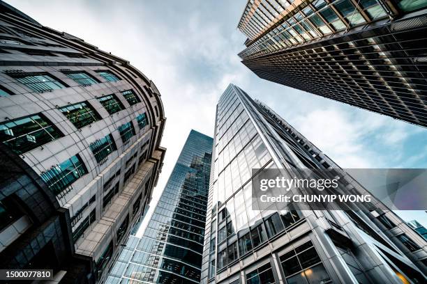 business office building in london - high street banks stock pictures, royalty-free photos & images