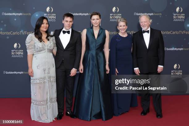 Marie Ducruet, Louis Ducruet, Princess Charlène of Monaco, Melissa Gilbert and Timothy Busfield attend the "Nymphes D'Or - Golden Nymphs" Award...