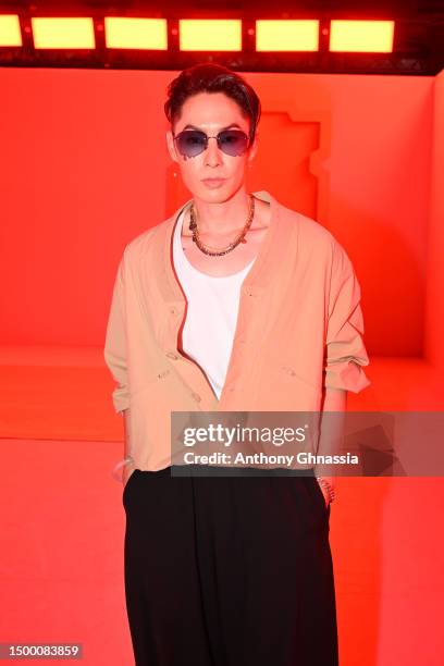 Vanness Wu attends the Li-Ning Menswear Spring/Summer 2024 show as part of Paris Fashion Week on June 20, 2023 in Paris, France.