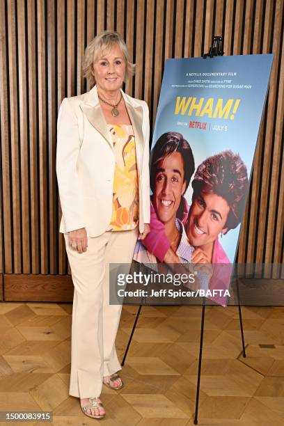 Shirlie Kemp attends the BAFTA screening of WHAM! at BAFTA’s 195 Piccadilly headquarters on June 20, 2023 in London, England.