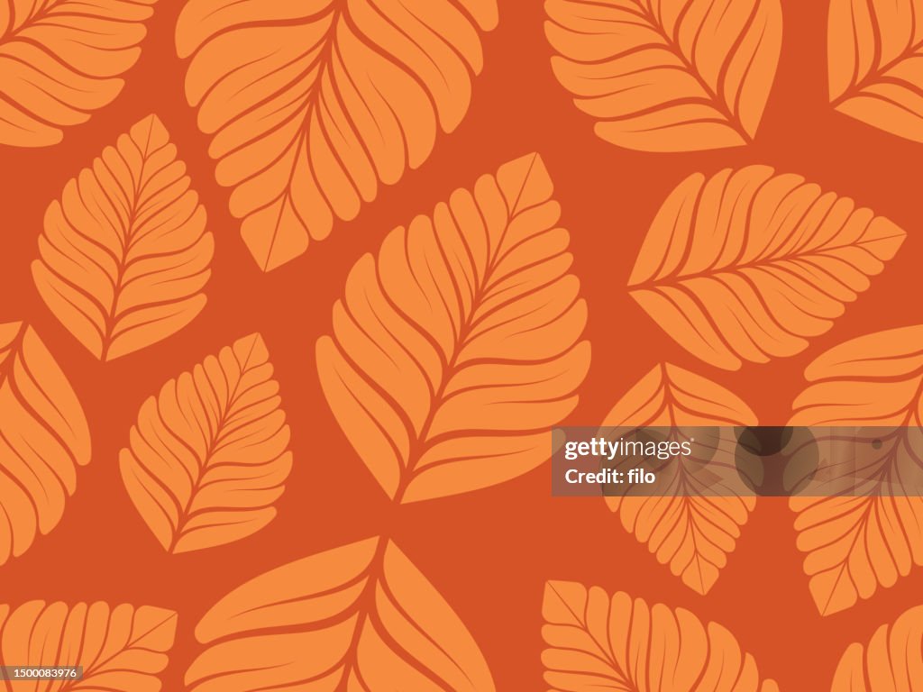 Seamless Autumn Leaf Fall Background