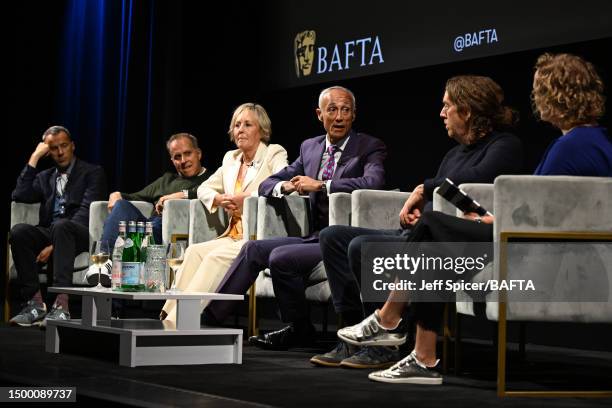 Producer John Battsek, Producer Simon Halfon, Shirlie Kemp, Andrew Ridgeley, Producer Chris Smith and Chair of the BAFTA Film Committee, Anna Higgs...