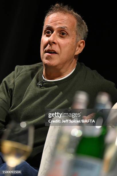 Producer Simon Halfon during the Q&A at the BAFTA screening of WHAM! at BAFTA’s 195 Piccadilly headquarters on June 20, 2023 in London, England.