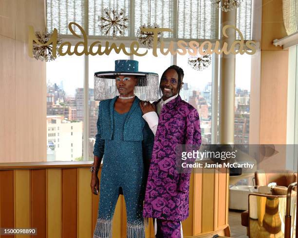 Billy Porter attends the Madame Tussauds wax figure reveal days ahead of NYC Pride at Madame Tussauds on June 20, 2023 in New York City.