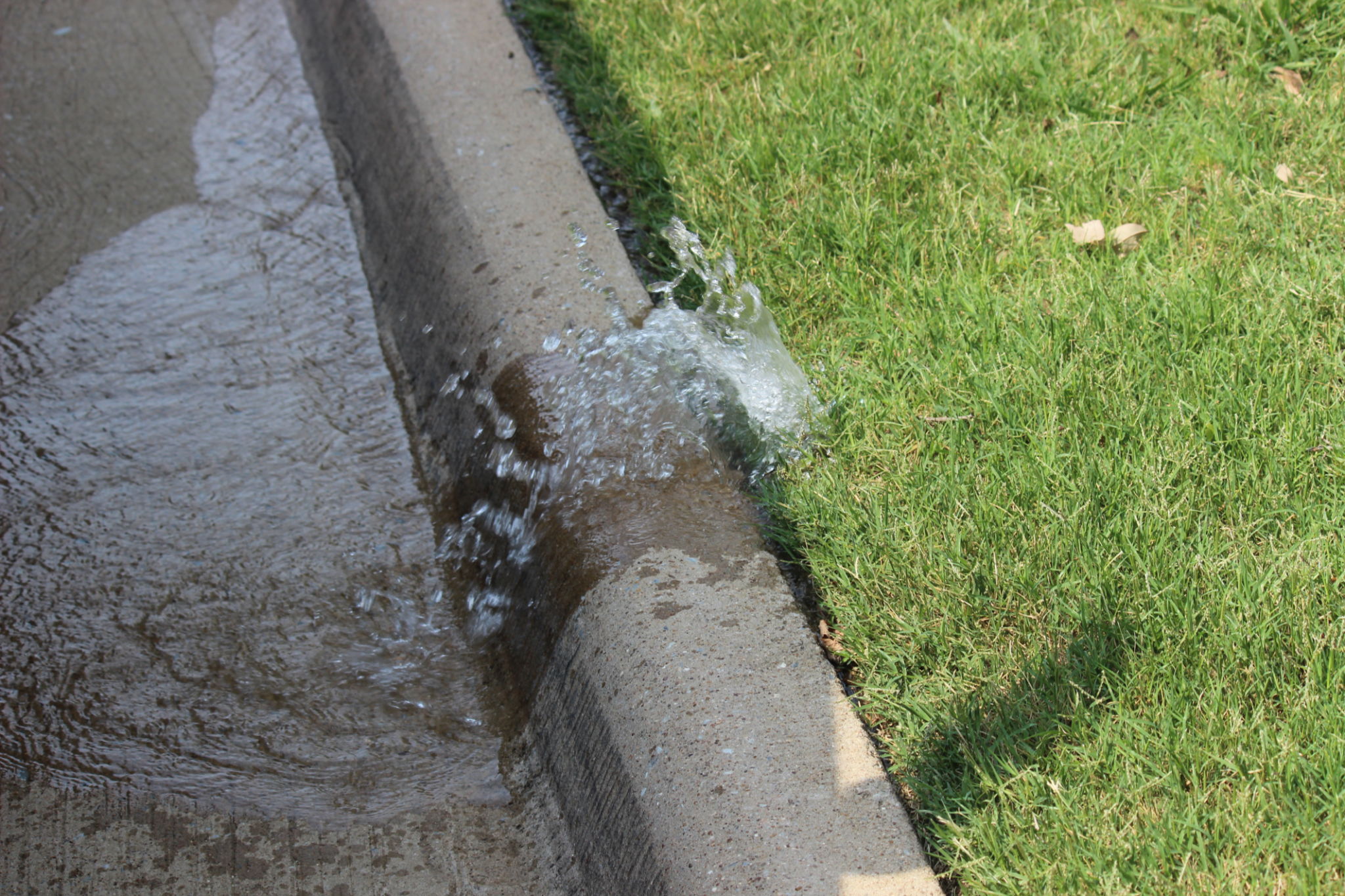 broken sprinkler