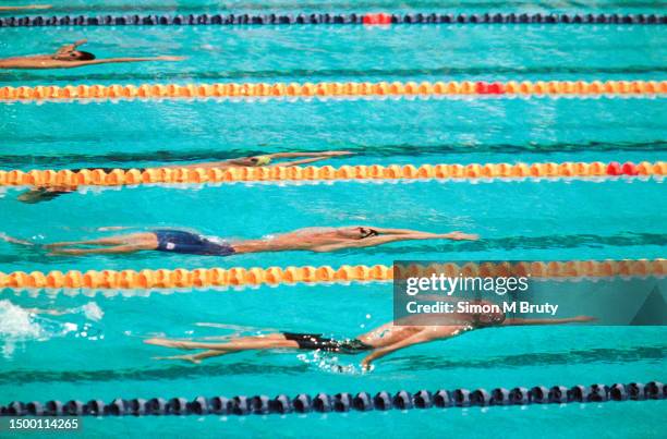 Lenny Krayzelburg of the USA in action during the 200m Backstroke final during the Olympics at the Sydney International Aquatic Centre on September...