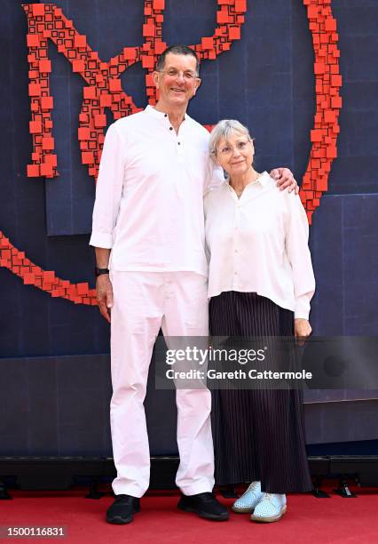 Antony Gormley and Vicken Parsons attend the National Portrait Gallery Re-Opening at National Portrait Gallery on June 20, 2023 in London, England.