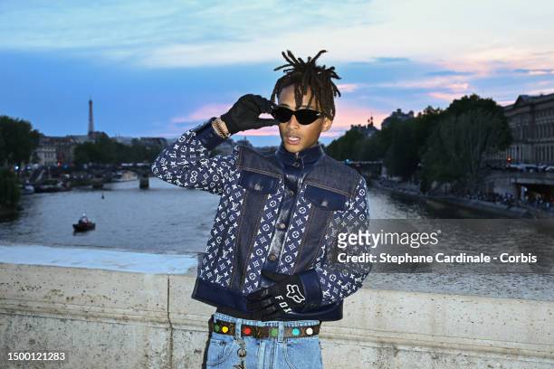 Jaden Smith attends the Louis Vuitton Menswear Spring/Summer 2024 show as part of Paris Fashion Week on June 20, 2023 in Paris, France.