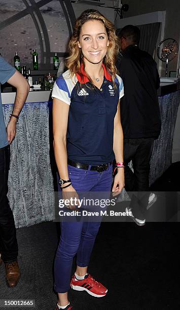 Olympian Amy Williams attends 'Athletics Night' at OMEGA House, OMEGA's official residence during the London 2012 Olympic Games, held at The House of...