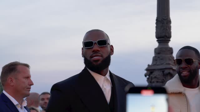 Lebron James attends the Louis Vuitton Menswear Spring/Summer 2024... Stock  Footage Video - Getty Images