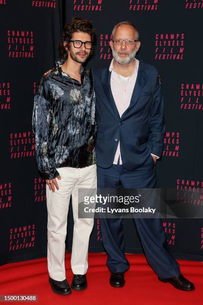 Ben Wishaw and Ira Sachs attend the opening ceremony photocall during the 12th Champs Elysees Film Festival at Cinema UGC Normandie on June 20, 2023...