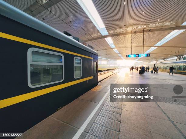 jinan railroad station, early morning - jinan city stock pictures, royalty-free photos & images