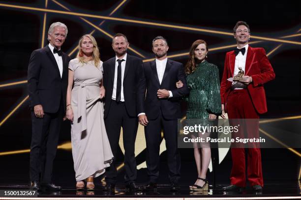 Patrick Duffy, Camilla Rydbacken, Danny Brocklehurst, Warren Brown, Faye Marsay and Joel Wilson attend the "Nymphes D'Or - Golden Nymphs" Award...