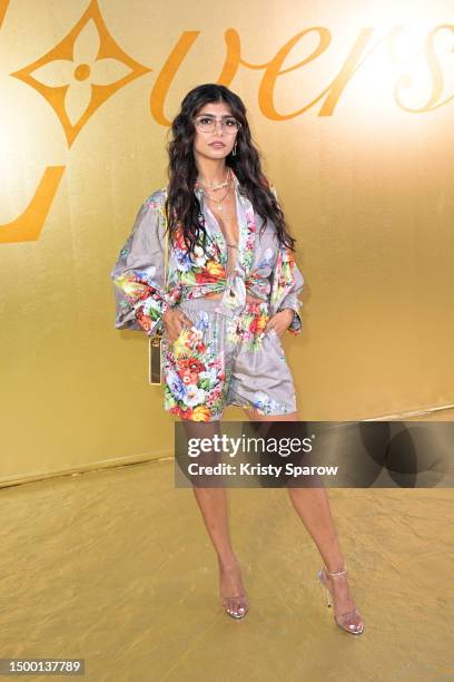 Mia Khalifa attends the Louis Vuitton Menswear Spring/Summer 2024 show as part of Paris Fashion Week on June 20, 2023 in Paris, France.