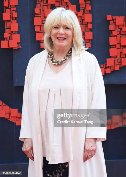 Alison Steadman arrives at the National Portrait Gallery Re-Opening on June 20, 2023 in London, England.