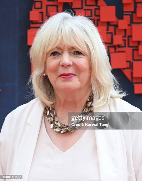 Alison Steadman arrives at the National Portrait Gallery Re-Opening on June 20, 2023 in London, England.