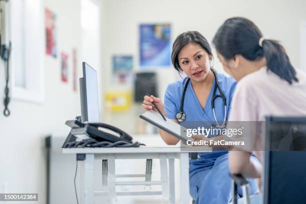 appuntamento per la salute delle donne - diritti riproduttivi foto e immagini stock