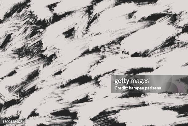 grunge white paint brush stroke background on black - wallpaper pattern stock pictures, royalty-free photos & images